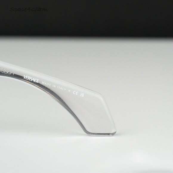 Versace Women Sunglasses Transparent Mirror Silver Rectangle VE4489U 148/8V NEW main image 5